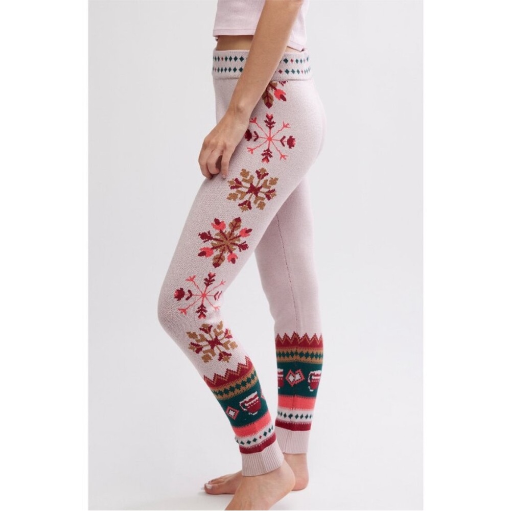 NEW Free People Falala Leggings‎ Snowy Tips M
